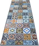 Teppich-Läufer auf Maß Bonita | Moderner Wohnteppich für Flur, Küche, Schlafzimmer | Meterware, viele Größen | rutschfest, robust & pflegeleicht (80 x 200 cm)