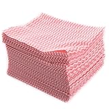 100x Reinigungstücher Putztücher Putztuch Putzlappen im Karton Wischtücher Mehrzweck Tücher 40x30cm Reinigungstuch 100 Stück im Karton (Rot)