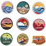 Irich 9 Stück Aufnäher zum Aufbügeln für Kinder und Erwachsene, für Jeans, Jacken, Hemden, Hüte, Schuhe, Rucksäcke und andere Kleidung