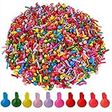 MengH-SHOP Mini Brads Runde Metall Brads Papierverschlüsse Musterbeutelklammern für Scrapbooking Basteln DIY Kunsthandwerk 1000 Stück