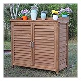 Wasserdichtes Schuhregal für Garten - Sonnenfester Holzschrank für Balkon, Gang - Geräumiges und langlebiges Werkzeugaufbewahrungsfach für den Außenbereich
