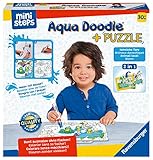Ravensburger ministeps 4184 Aqua Doodle Puzzle: Heimische Tiere - Erstes Malen und Puzzlen für Kinder ab 2,5 Jahren, fleckenfreier Malspaß mit Wasser