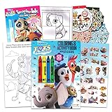 Disney Jr. T.O.T.S. Mal- und Aktivitätsbuch-Set für Jungen, Mädchen ~ T.O.T.S. Zeichnen und sauberes Malbuch-Set für Kinder mit Toy Story Aufklebern (T.O.T.S. Partyzubehör und Gastgeschenke)