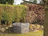 HomeBee® | 750L Metallkomposter verzinkt & pulverbeschichtet | Metall Komposter Garten für Rasenschnitt & Biomüll | Gartenkomposter mit Stecksystem | Kompost Behälter