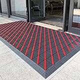 Flur Teppich Läufer Supermarkt-Eingangsmatte – Rutschfester Patchwork-Teppich für Gehweg, Markt, Lager, Größe 105cm 135cm 165cm 210cm (Size : 60x90cm/23.6x35.4in)