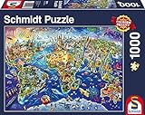 Schmidt Spiele 58288 58288-Entdecke Unsere Welt 1000 Teile Puzzle, Bunt