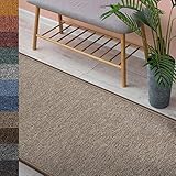 Floordirekt Teppich London | Wohnteppich oder Läufer für Küche, Flur und Wohnraum | Strapazierfähig & pflegeleicht | 11 Farben & viele Größen (80 x 100 cm, Beige 70)