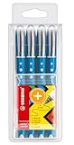 STABILO - Tintenroller - worker+ colorful - medium - 4er Pack - blau
