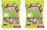 Center Shock Sour Mix, Packung mit 21 extra-sauren Kaugummis, verschiedenen Sorten mit Cola- & Frucht-Geschmack, perfekt für Geburtstag & Halloween, 90g (Packung mit 2)