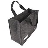 SIGEL 90013 Business-Tasche StromBag Stromberg Edition M, Laptoptasche bis 15,4 Zoll, synthetischer Filz, dunkelgrau, 36 x 28 x 15 cm