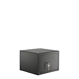 Burg Wächter Möbeltresor mit Schlüssel, Home-Safe, Sicherheitsstufe B, Feuerschutz DIN 4102, VdS-geprüft, ECB-S zertifiziert, 20,6 l, 30 kg, H 210 S, Schwarz, 20,6 Liter