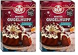 RUF Winter Gugelhupf, Backmischung für einen festlichen Schokoladen-Gugelhupf mit Kirschen, Tortencreme, winterlichen Gewürzen sowie knackiger Raspelschokolade, 1x452g (Packung mit 2)