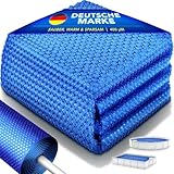 tillvex® Premium Pool Solarabdeckplane 400 µm Rechteckig 800x400 cm | Solarfolie Wärmeplane zuschneidbar | Solarplane Solarabdeckung | Poolheizung Poolsolarplane für Wassererwärmung