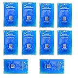 10 Stück 9 cm x 16 cm Kalt-Warm Kompresse 110g Gel Pro Kompresse Mehrfach kompresse Wiederverwendbar Coolpack Mikrowellen geeignet Gelpack ideal für Kinder