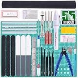 Keadic 55 Modellbauwerkzeug,Modellbau Werkzeug Set,Bastelwerkzeug, Werkzeuge Kraft Handwerk,Gundam Modeler Grundwerkzeuge Hobby Werkzeug Sets, Basic Tools für Auto Modell Bausatz DIY Reparatur