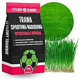 STYLIZER - Sportrasensamen strapazierfähig 5 kg - Spiel- und Sportrasensamen selbstverdichtend für 200 m² - Rasensamen mit Unkrautvernichter - Reparaturrasensamen - Unkrautreduzierender Rasen