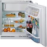 Bauknecht KSU 8GF2E Unterbau-Kühlschrank mit Gefrierfach/Elektronische Temperaturregelung/optisches Warnsignal-Störungen/LED-Licht/Superkühlfunktion/Abtauautomatik im Kühlteil/Sicherheitsglas