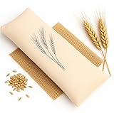 Strauss Home® Körnerkissen groß – Mikrowellengeeignetes Wärmekissen gegen Verspannungen in Nacken, Schultern und Rücken – natürliche Weizenkörner – 20x50 cm