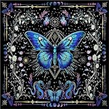 Tarots Tischdecke Altäre Stoff Schmetterling Astrologys Tischdecke Göttlichkeit Karten Tuch Wandteppich Wanddekoration