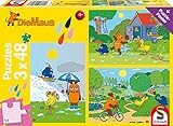 Schmidt Spiele 56213 Viel Spaß mit der Maus, 3x48 Teile Kinderpuzzle