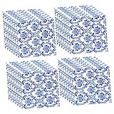 IWOWHERO 80 Blatt Hochzeitsservietten easter napkins hochzeits servietten dekorative Servietten blaue weiße servietten blaue und weiße Porzellanmusterservietten Servietten bedrucken Papier