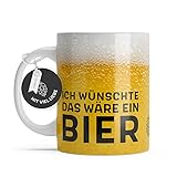 Amari ® Bier Tasse - Geschenk für Bierliebhaber - Lustige Tassen für Männer - Bier Geschenk - Biertasse - Tasse lustig - Bier Geschenke für Männer lustig - Tasse lustig
