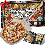 heidenfeld Pizzaschieber Catania | Aluminium Pizzaschaufel mit 66.5 cm - Große Fläche 30.5 x 30.5 cm - Schieber für Pizzastein - 20.0 cm Holz Griff abnehmbar - Pizzaofen Zubehör - Pizzapfanne