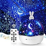 Night Light,Sternenhimmel Projektor Kinder mit 15 Film,Nachtlicht Kinder Nachtlicht Baby,Bluetooth Sternenprojektor,LED Projektor Sternenhimmel Nachttischlampe Kinder,Weihnachtsgeschenke für Kinder