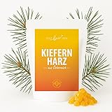 little bee fresh Kiefernharz (Kolophonium) aus Österreich – Ideal für Salben, zum Räuchern, Balsam, Seifen & für Bienenwachstücher | 80g Fichten Kiefern Baumharz Räucherharz Räucherwerk | 100% Natur