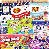 Candy & Bar Jelly Beans Box | Trend Sweets mit beliebten Sorten | Mix of Brands | Jelly Beans Glücksrad - Double Dares | USA Süßigkeiten | Xmas Partygeschenk | Adventskalender Sweets