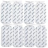 8 Elektroden-Pads 10x5cm | wiederverwendbare Klebe-Elektroden für TENS Geräte & EMS Geräte 2mm Stecker | Sehr gute Haft - & Leitfähigkeit | zertifiziertes Medizinprodukt - axion