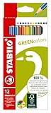 STABILO - Umweltfreundlicher Buntstift - GREENcolors - 12er Pack - 12