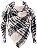 Cerioll Damen Schal, Leichter Strickschal, Schal Flauschig, Dicker Dreieckstuch, Kuscheliges Dreieckstuch, Herbst Und Winter Warmer Schal, Herbst Winterschal, Frauen Deckenschal, Halstuch für Frauen