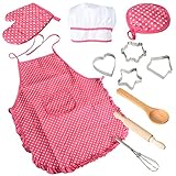 ThinkMax 11 STK.Chef Set Kinder, Kinderkochset, Koch-Rollenspiel, Kinderkoch- und Backset, Ideales Spielzeug