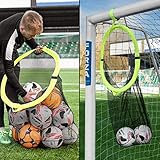 FORZA Fussball Ziel & Tasche – 2in1 Design – Ecke Schießen Ziele & Fußbälle Tasche | einfache Montage | Fußballtrainingausrüstung | Multisport