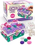 PURPLE LADYBUG Schmuckkästchen Mädchen - Spaß Bastelset Kinder ab 6 Jahre und Bastelset Mädchen - Geschenke für Mädchen 5 6 7 8 9 10 11 12 Jahre Alt - Mädchen Lieben das Kreative Basteln Kinder