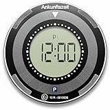 Upgrade4cars Elektronische Parkscheibe Solar mit Deutscher Zulassung vom Kraftfahrt-Bundesamt | Parkuhr elektrisch mit Batterie | Automatisch & Digital