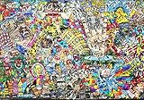 wandmotiv24 Fototapete Streetart Hand Menschen Häuser, XXL 400 x 280 cm - 8 Teile, Wanddeko, Wandbild, Wandtapete, Graffiti Bunt Kunst M5940