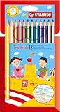STABILO - Dreikant-Buntstift - Trio dick - 12er Pack - 12