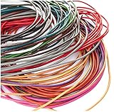 Lederschnur Rund 2 mm. 10 x 1 Meter - Bunt