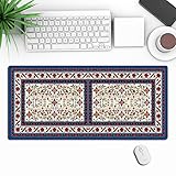 FQDZ Arabisch inspiriertes Mauspad – Plüsch-Teppich-Design für Spielerlebnis (bunt - 15.300 x 800 x 4 mm)