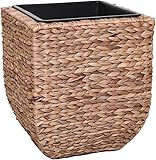 VIVANNO Pflanzkübel Pflanzgefäß Blumentopf Wasserhyazinthe Asia 40 Natur