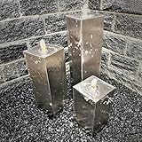 Pflanzen Kölle Säulenbrunnen, 3er-Set, rost, Edelstahl Höhen: 80, 60 & 40 cm