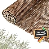 Coradoma Weidenmatte Sichtschutz in 12 Größen | 160x300 cm | Sichtschutzmatte aus Weide für Balkon, Garten und Terrasse | natürlicher Zaun Sichtschutz Balkonsichtschutz Lärmschutz Windschutz