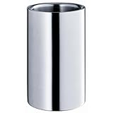 WMF Clever&More Sekt-Weinkühler Edelstahl 19,5 cm, Flaschenkühler doppelwandig, hält länger kühl, Sektkühler, Wine Cooler, Eiswürfelbehälter, matt
